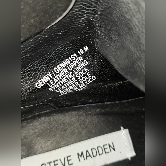 Like New Steve Madden Genny Combat Boots size 10M - Picture 8 of 10